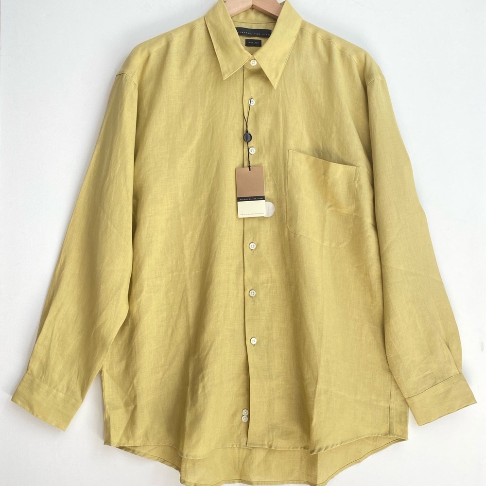 Metropolitan View‎ Irish linen men’s shirt, Size L